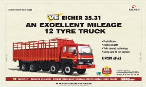 Eicher 35.31 is the fuel efficient 12 Tyre Truck - Delhi photo 1