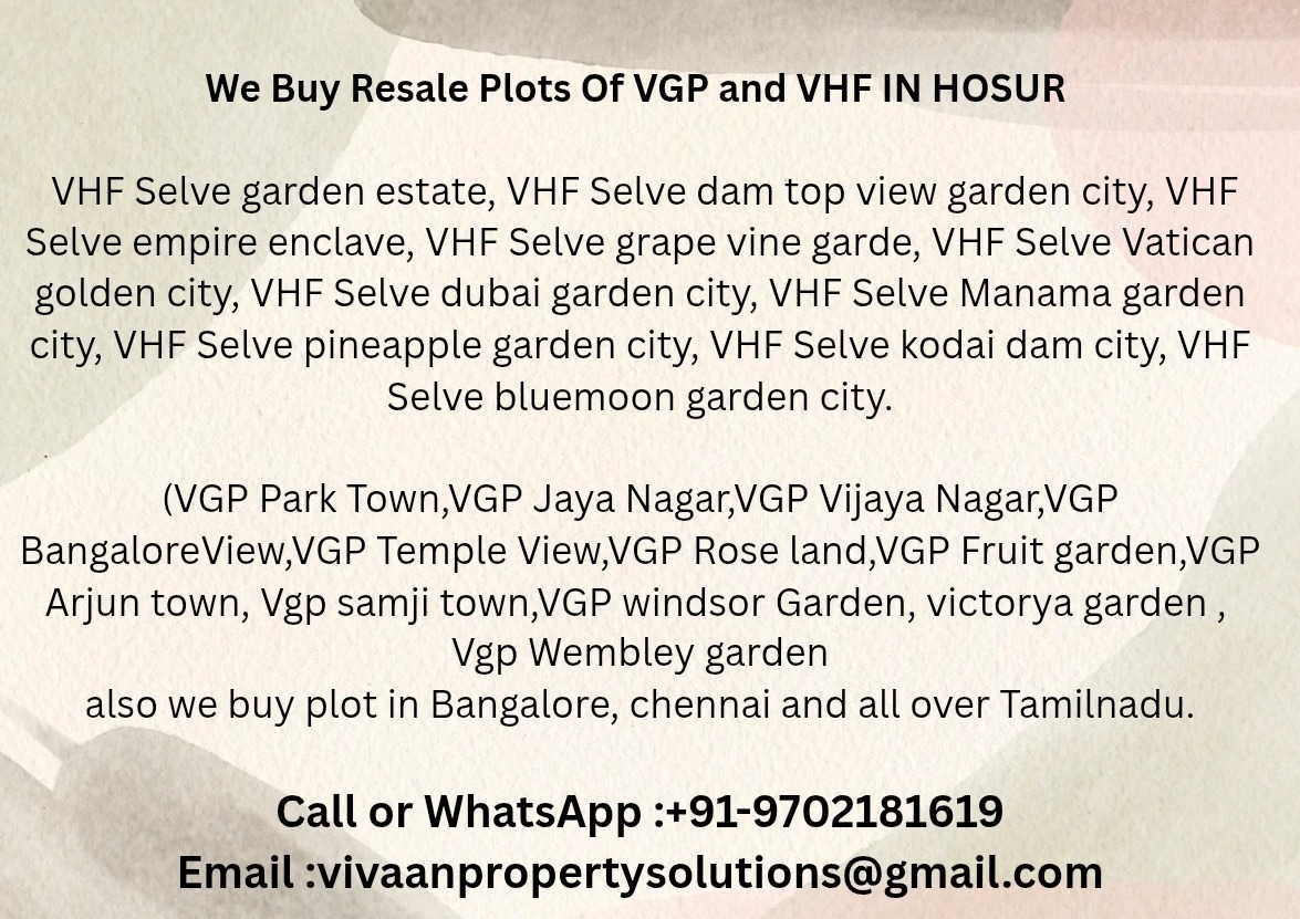 VHF Selve dam top view garden Resale plot we buy photo 1