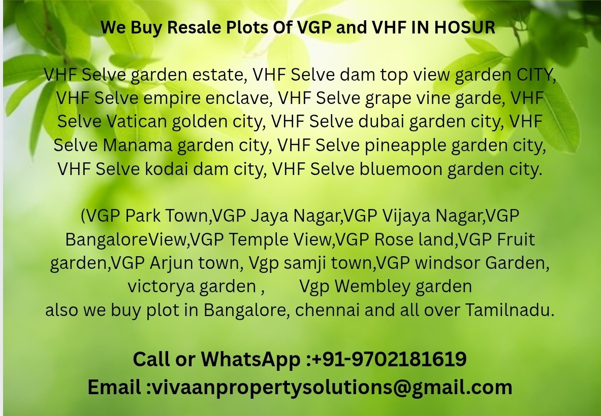 VHF Manama garden city Resale plot we buy photo 1