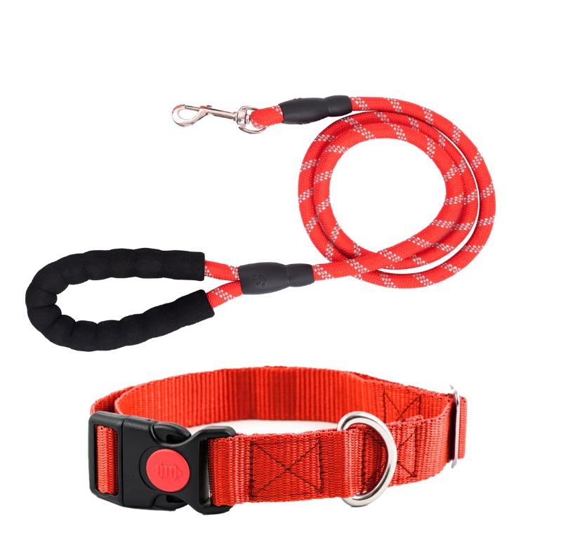 Leather Dog Collar & Leash Set – Premium Quality