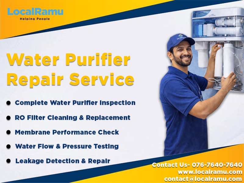 Professional Water Purifier Repair and Service by LocalRamu with Skilled Technicians in Mysuru