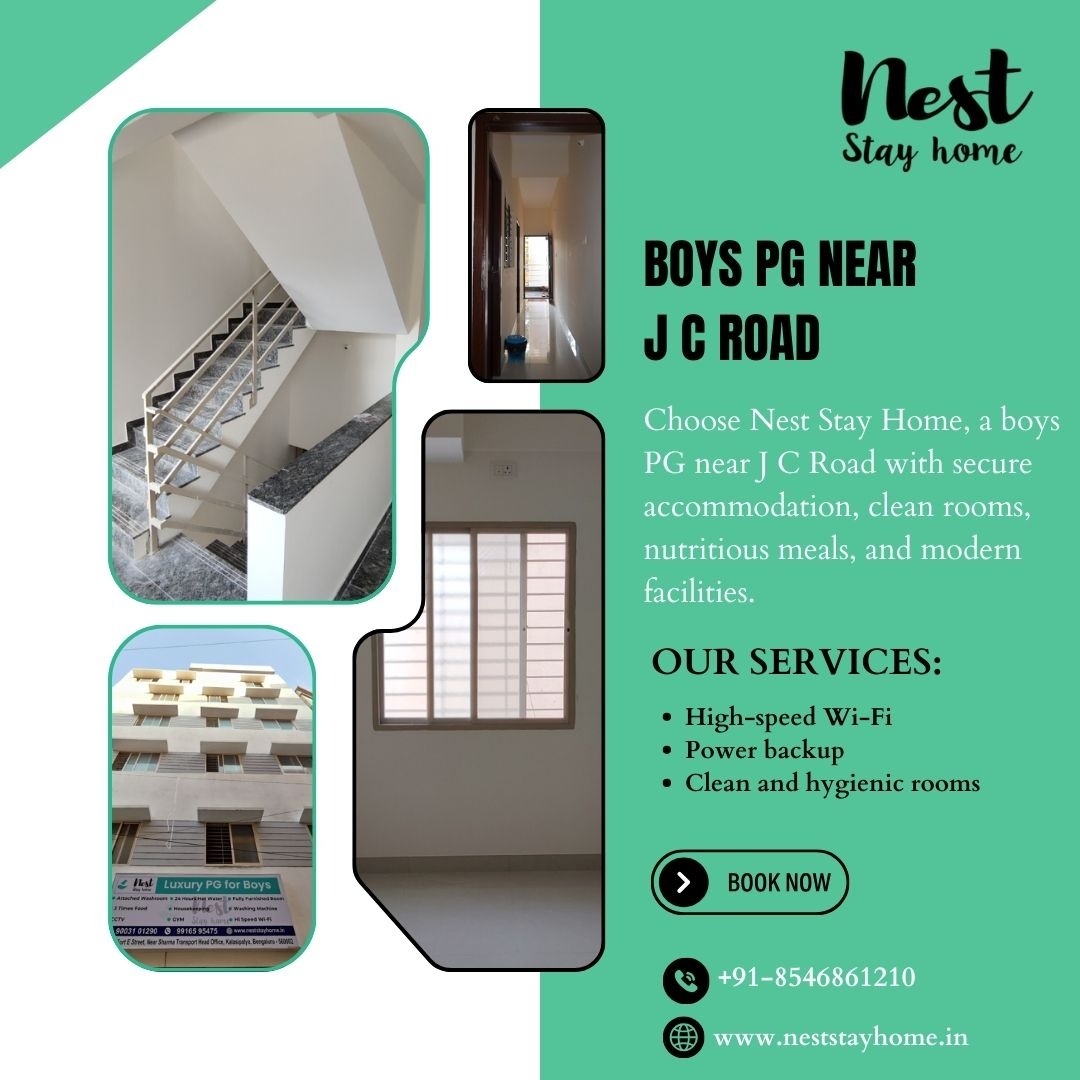 Nest Stay Home | Boys PG near J C Road photo 1