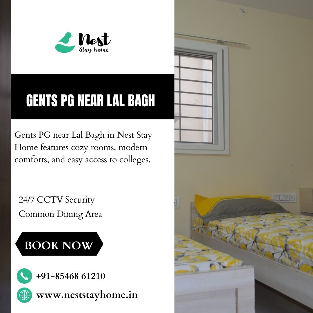 Gents PG near Lal Bagh | Nest Stay Home photo 1