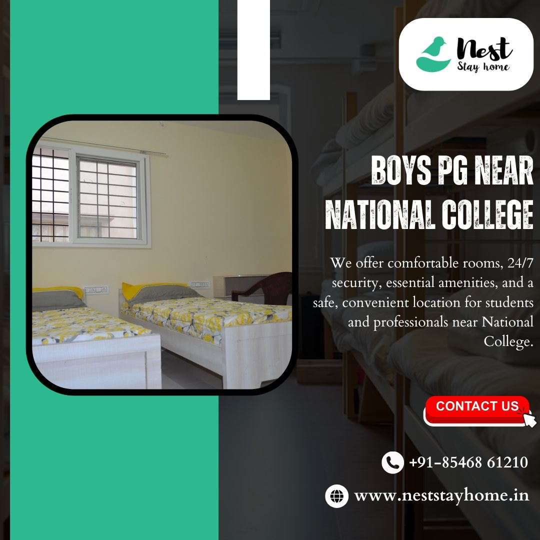 Boys PG near National College | Nest Stay Home photo 1