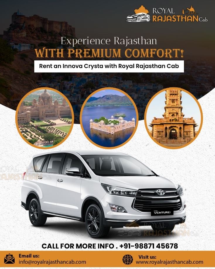 Book Innova Crysta on Rent in Jaipur at Best Price photo 1