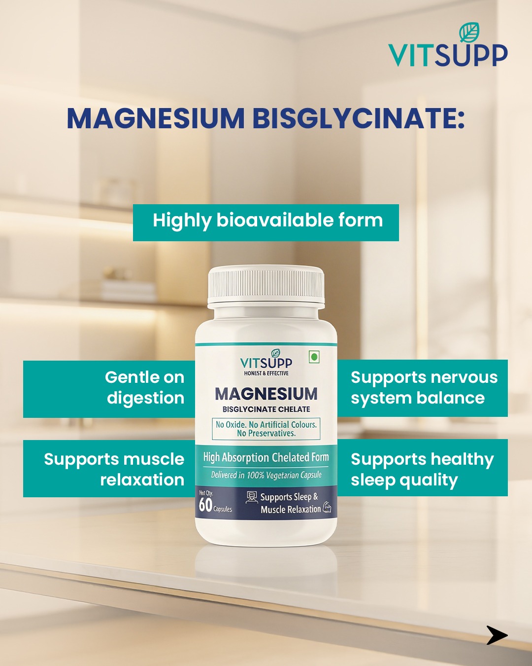 Buy Magnesium Bisglycinate Capsules Online at Best Price photo 1