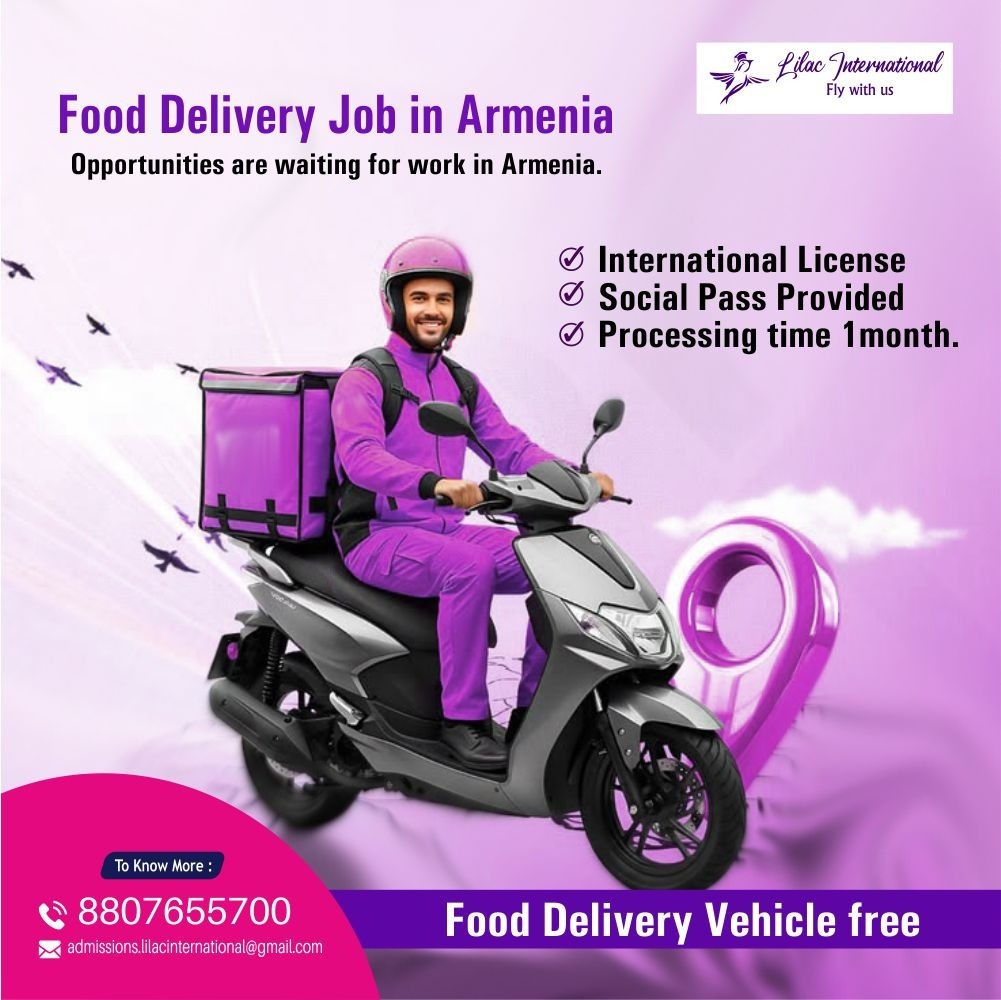 Lilac International Food Delivery Job!! Opportunities are waiting for work in Armenia. photo 1