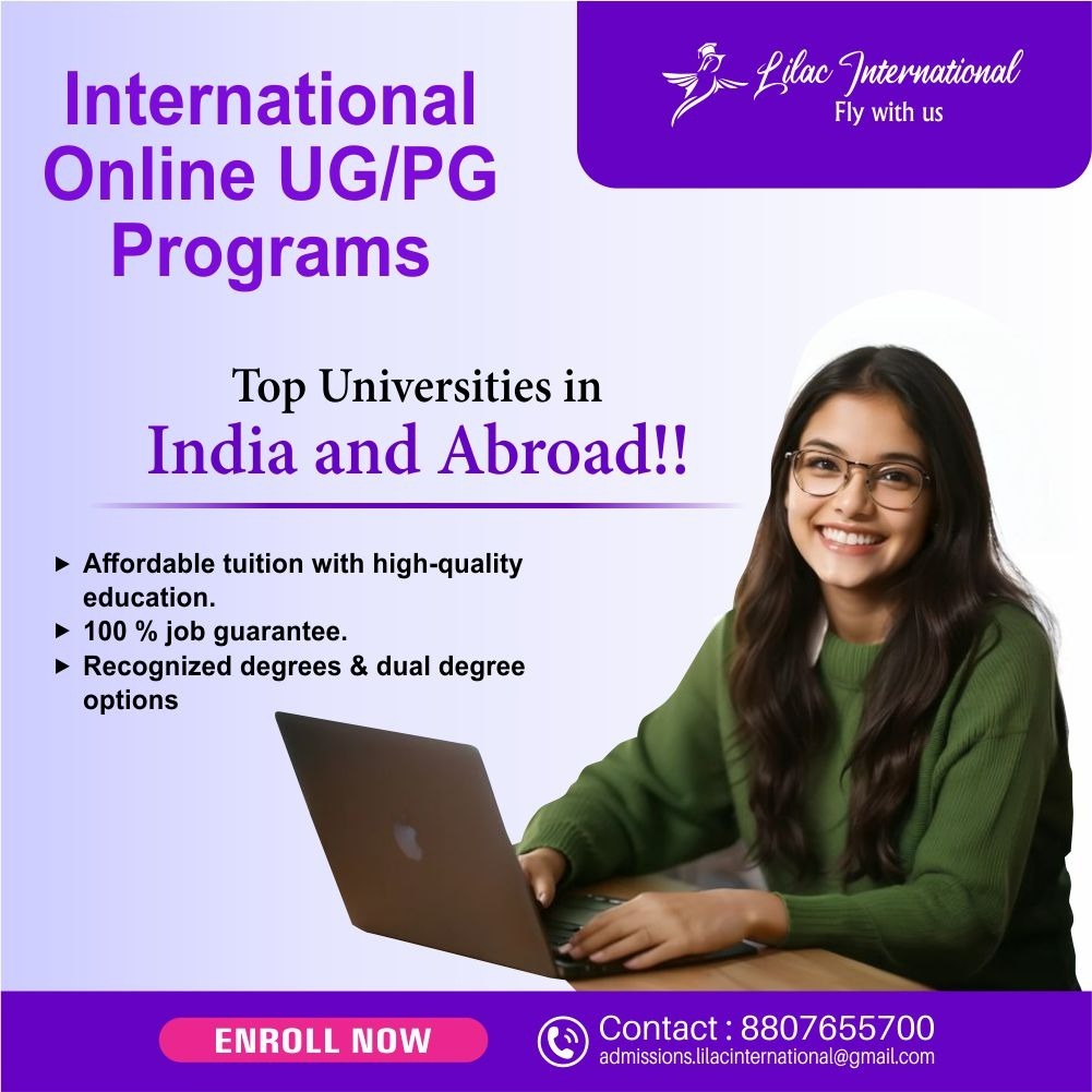 Lilac International Study UG / PG courses through Online photo 1