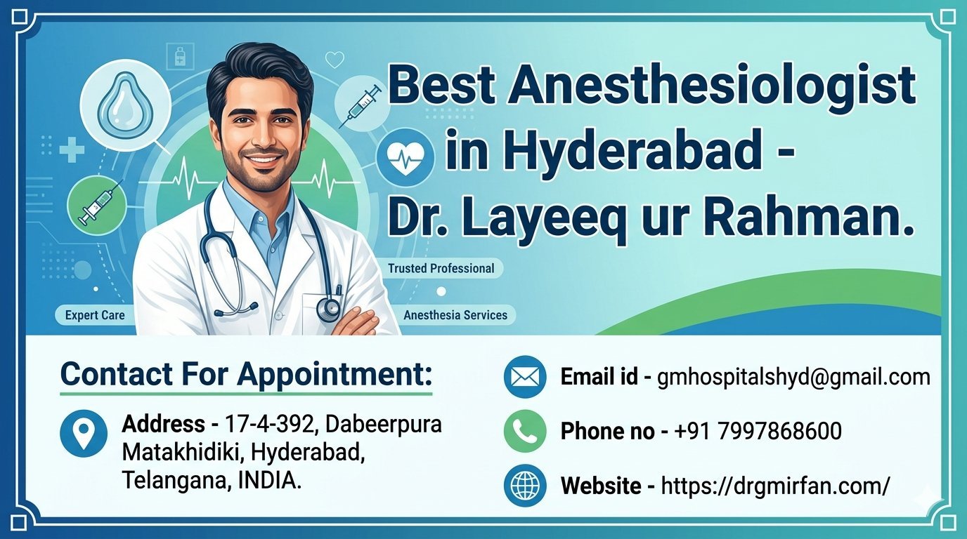 Best Anesthesiologist in Hyderabad - Dr. Layeeq ur Rahman