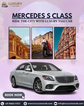 Book Mercedes S Class Rental In Jaipur Today photo 1