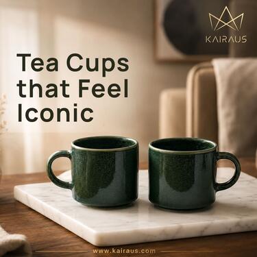 Host with Elegant Tea Cup Set of 6  Kairaus photo 1