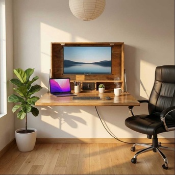 INR 18500,  Wall Mounted Foldable Table For Smart Space Saving And Modern Home Workspaces