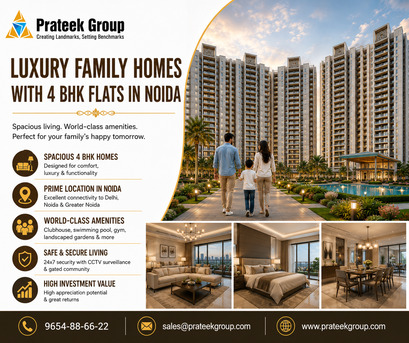 Luxury Family Homes With 4 BHK Flats In Noida