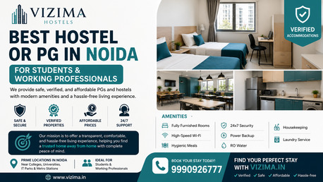 Best Hostel & PG In Noida For Students & Working Professionals