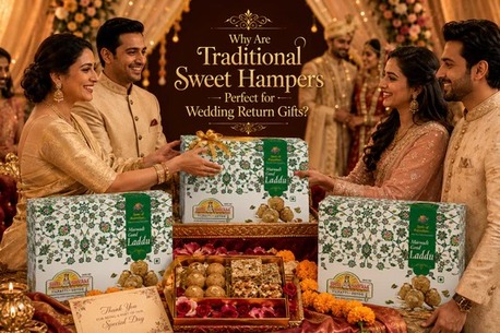INR 480,  Why Are Traditional Sweet Hampers Perfect For Wedding Return Gifts?