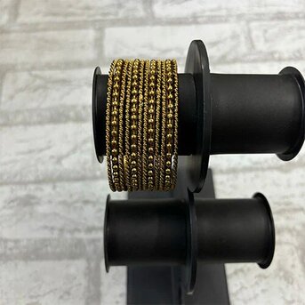INR 90,  Traditional Gold-Look Plain Bangles Set | Ray Aari Shop