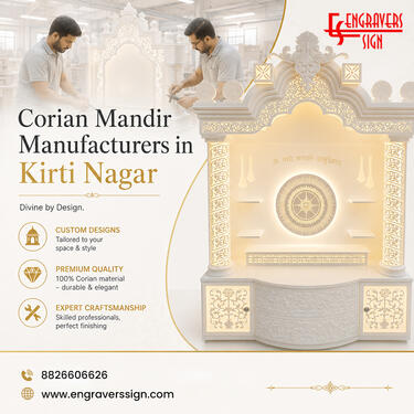 Corian Mandir Manufacturers in Kirti Nagar
for Elegant Desig