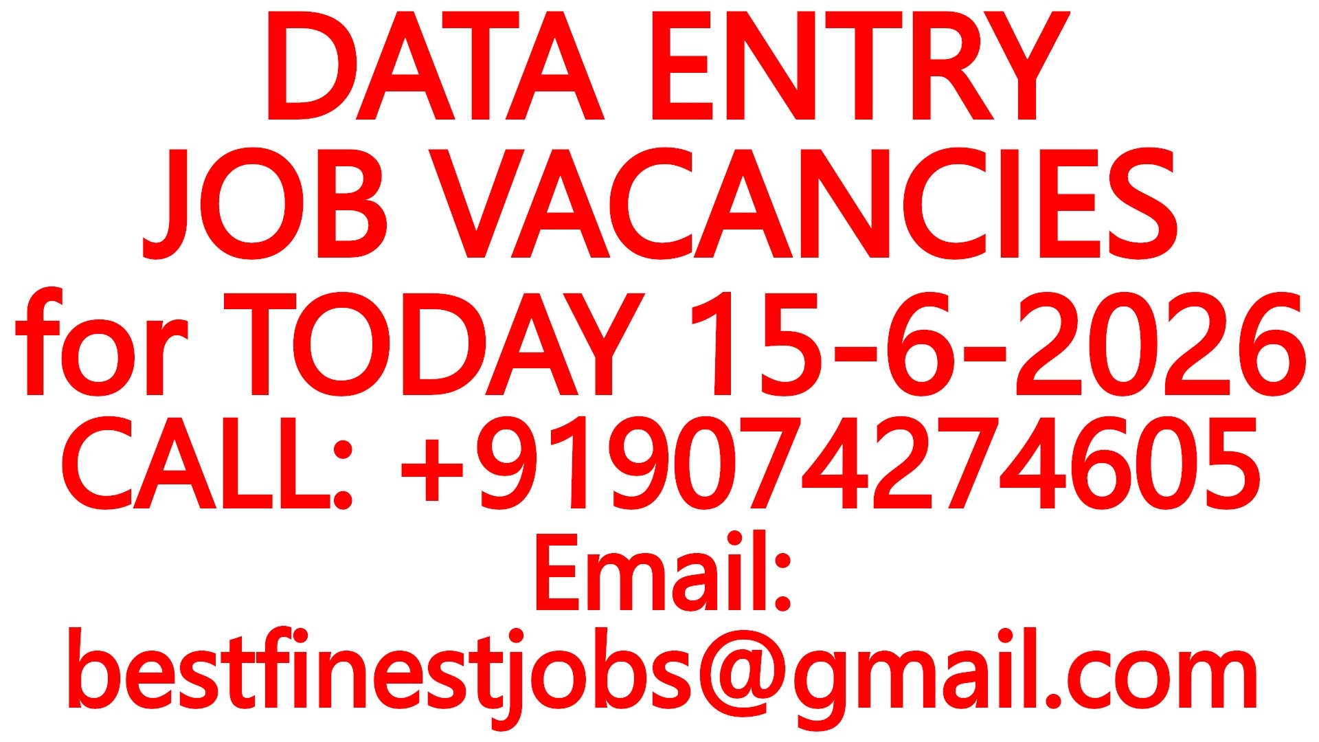 WORK FROM HOME JOBS for TODAY 15-6-2026 - WE ARE HIRING, JOB VACANCIES for UNDERGRADUATE, STUDENTS, GIRLS, FEMALES, HOUSEWIVES photo 1