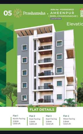INR 4800,  1500 Sq. Yard,  GATED COMMINITY APARTMENTS IN AMEENPUR @ 9392311420