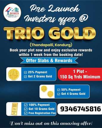 INR 13000,  200 Sq. Yard,  Plots For Sale In Kondurg photo 1