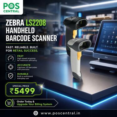 Buy Zebra LS2208 Handheld Barcode Scanner
for Fast Billing photo 1