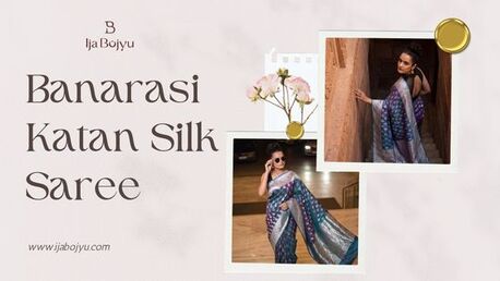 Authentic Banarasi Katan Silk Saree Luxury Collection photo 1