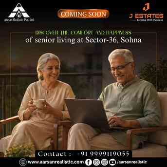 3 BR,  2500 Sq. Feet,  Senior Citizen Apartments | J Estate Sohna