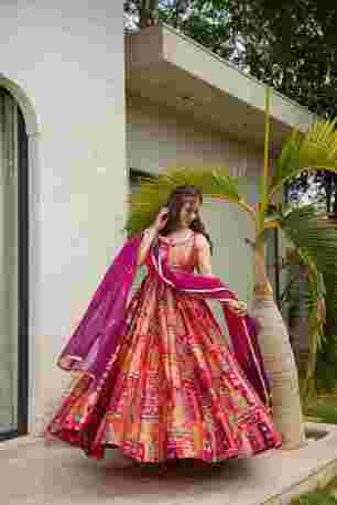 INR 7000,  Buy Idaho Rhythm Silk Heavy Maxi Set Online photo 1