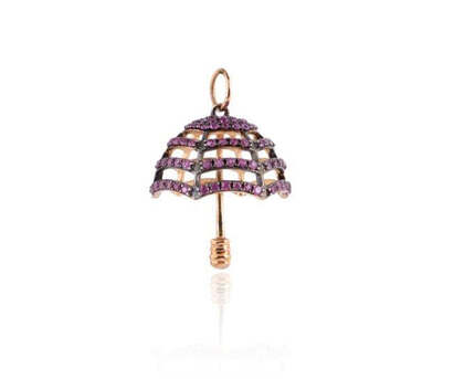 INR 51,  Buy 14k Gold Parasol Charms Online In India | Enesse Jewelry