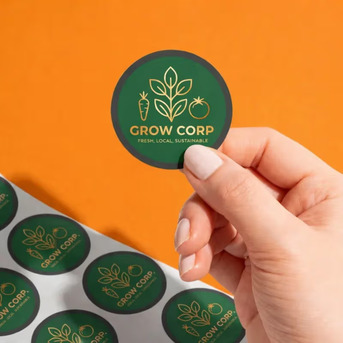 INR 6,  Round Stickers photo 1