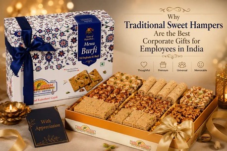 INR 480,  Why Traditional Sweet Hampers Are The Best Corporate Gifts For Employees In India?