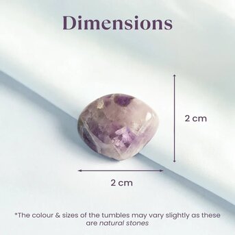 INR 499,  Buy Amethyst Tumble Stone For Calmness And Clarity