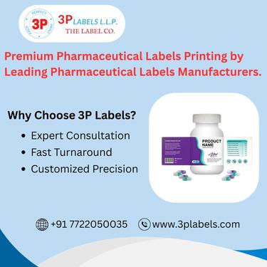 Premium Pharmaceutical Labels Printing
Solutions  Manufactu