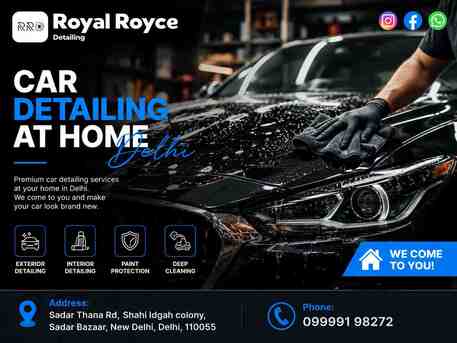 Best Car Detailing At Home Delhi | Premium Mobile Car Detailing Services