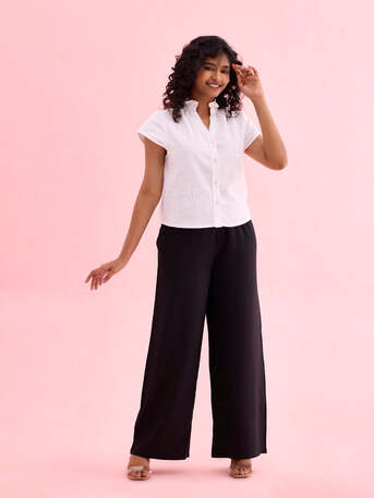 INR 1799,  Buy Lightweight And Breathable Palazzo Pants For Women Online At Go Colors