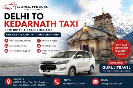 Delhi To Kedarnath Innova Crysta Service – Guruji Travel
