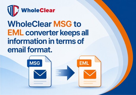 INR 2760,  WholeClear MSG To EML Converter Keeps All Information In Terms Of Email Format.