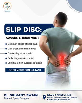 Slip Disc (Herniated Disc) | Best Neurosurgeon Doctor In Bhubaneswar |Brain And Spine Clin photo 1