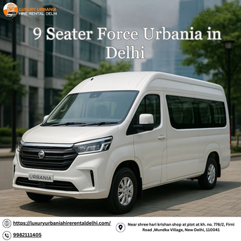 Hire 9 Seater Force Urbania In Delhi | Premium Van Service photo 1