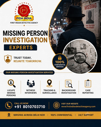 Fast & Confidential Missing Person Investigation Services In India
