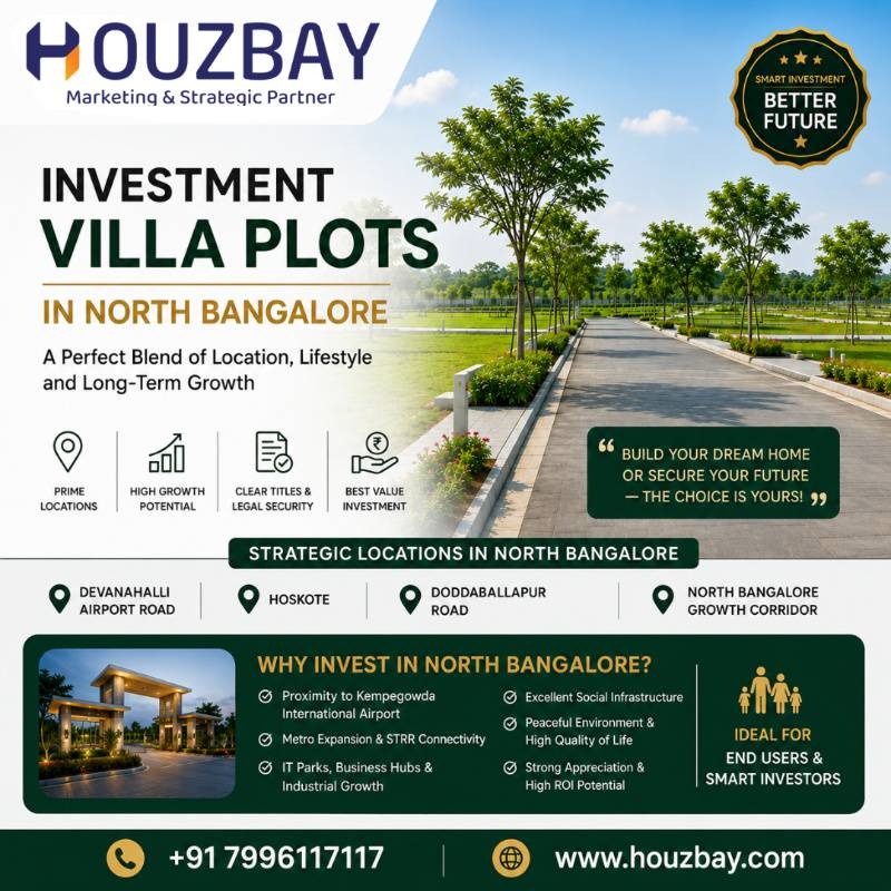 Houzbay Real Estate Consulting | Investment Villa plots in North Bangalore