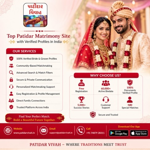 Trusted Patidar Matrimony Site with Verified Profiles Across India
