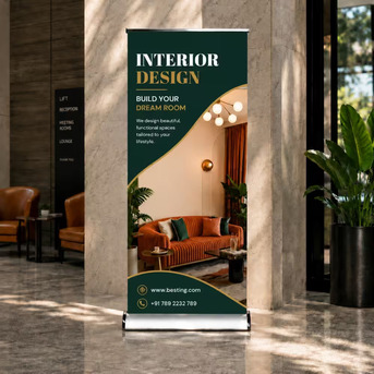 INR 4,  Luxury Roll Up Standee