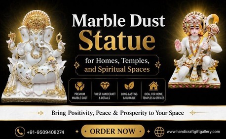 Marble Dust Statue For Homes, Temples, And Spiritual Spaces photo 1