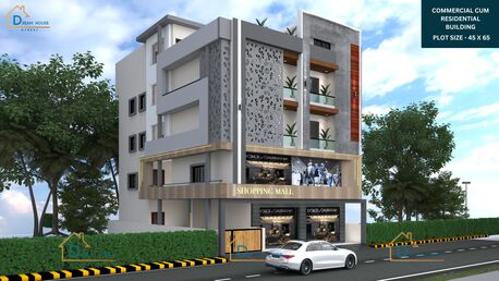 Mysore's Commercial Cum Residential Building, Outside Design That Means Business