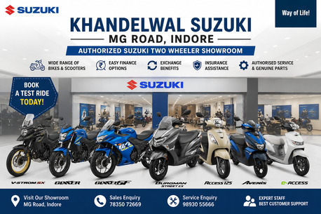 Suzuki Motorcycle Showroom In MG Road Indore | Bikes, Scooters & Test Ride Available photo 1