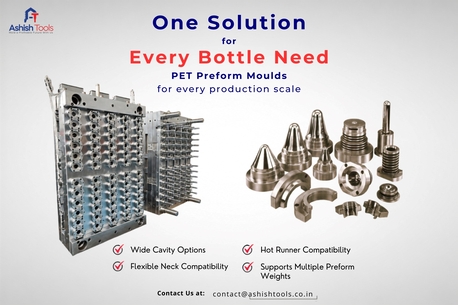 High-Quality PET Preform Molds In India By Ashish Tools