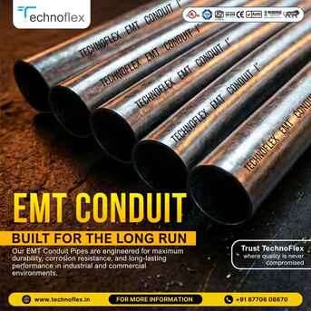 ⚡ Technoflex EMT Conduit Pipe – Strong & Safe Wiring Protection