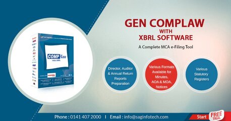 INR 20000,  ROC And MCA Return Filing By Gen Complaw Software photo 1