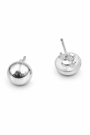 24,  925 Pure Silver Simple Plain Earrings | Minimalist Elegance